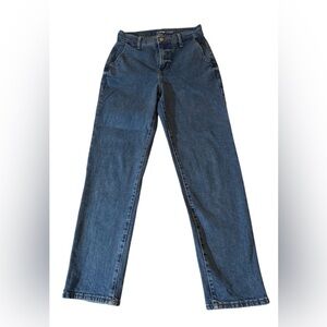 Old Navy Sky-Hi Straight Jeans Extra High Rise Blue Denim Size 2